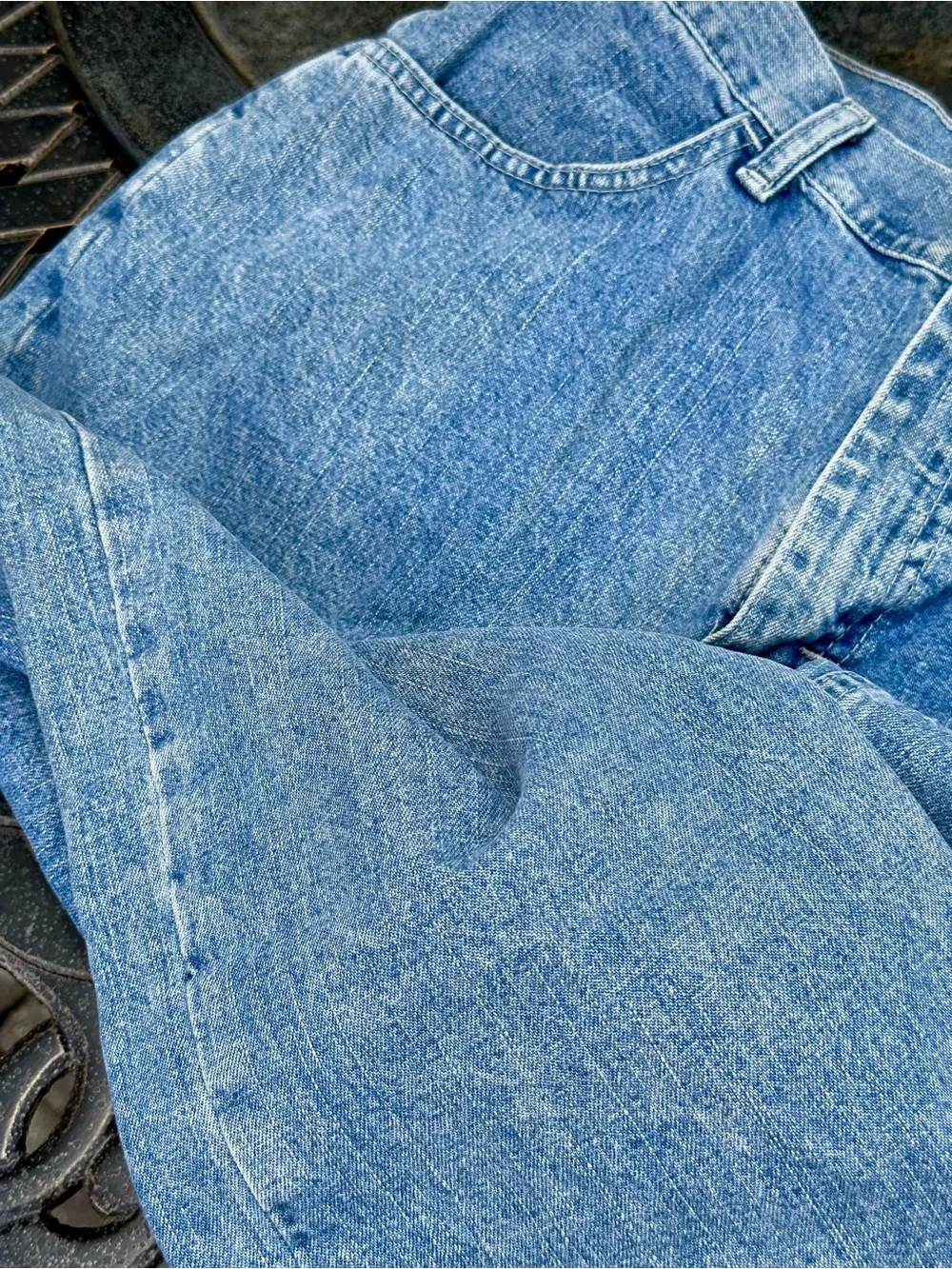 BLU Jeanswear Denim Capri Jeans Womens 12M Light Wash 100 Cotton